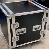 Roues silencieuses monocouche Armoire d'amplificateur 12U à double porte pour l'installation et le stockage de matériel