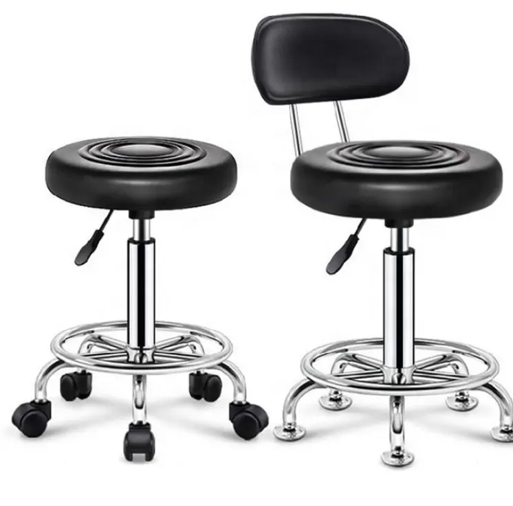 Height-Adjustable revolving hospital Nurse Stool Hospital Doctor Stainless Steel Stool Surgeon Chair For Sale