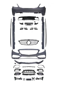 Kits de carrosserie en PP pour <span class=keywords><strong>Benz</strong></span> classe <span class=keywords><strong>C</strong></span> W205 mise à niveau C63 <span class=keywords><strong>AMG</strong></span> pare-chocs avant et arrière jupe latérale - Product Image 2