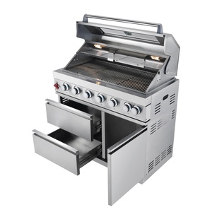 Barbecue à gaz extérieur <span class=keywords><strong>de</strong></span> luxe moderne haut <span class=keywords><strong>de</strong></span> gamme VANRIOS 304 #   Barbecue en acier inoxydable à 8 brûleurs avec allumage piézoélectrique haute performance - Product Image 5