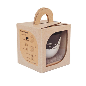 Customized Logo Printed Corrugated Cardboard Paper Box Packaging Gable Boxes With Handle