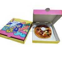 Boîte à pizza jetable personnalisée 8/9/10/12/16/18 pouces emballage à emporter en forme de tuile pour crème pour le visage