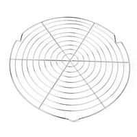 Grille de refroidissement pour gâteau rond, support de cuisson résistant au four, pour rôtir, griller, cuire à la vapeur, avec pieds, gadget de cuisine polyvalent