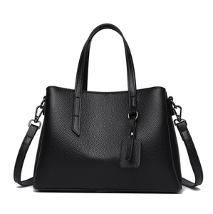 Beige PU Leather Tote Bag <b>Large</b> Capacity Shoulder Handbag Crossbody Messenger <b>Purse</b> for Daily Commuting - Product Image 1