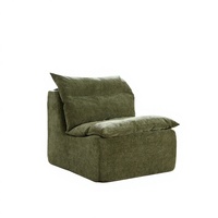 Canapé modulaire convertible moderne, fauteuil lounge carré, dossier entièrement compressé, canapé-lit écologique pour villa, appartement, salon