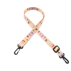 Customizable Nylon Fabric Lanyard with Dog Hook & ID Card Holder-Washable