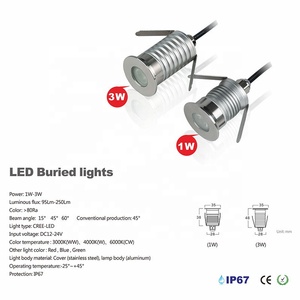 Mini projecteur blanc chaud <span class=keywords><strong>IP67</strong></span> encastrable dans le sol, lumière souterraine rvb DMX Led, lumière de pont de paysage pour l'extérieur - Product Image 3