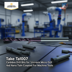 Ttake Ta1007 Universal Carbide <b>Micro</b> Drill 4Xd Nano Tialn Coated For <b>Machine</b> Tools - Product Image 3