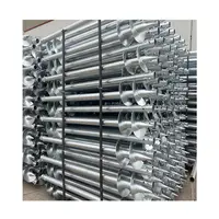 Helical Piles Helical Pile Angels GS105 Extremely Low Price 76*1200mm Galvanized Steel Ground Screw $11/PC Ground Helical Screw Piles For Foundations Solar