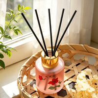 Diffuseur d'huiles essentielles sans flamme de qualité supérieure 50 ml, écologique, longue durée, parfum jasmin, rose, gardénia, parfum d'ambiance pour la maison, salle de bain