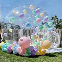 Tente à bulles gonflable de qualité commerciale en PVC avec souffleur et pompe, dôme transparent pour fête d'enfants