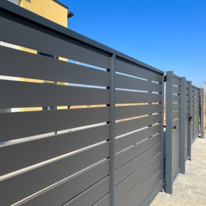 Valla de Privacidad de Aluminio de Alta Calidad Estilo Europeo, Paneles Metálicos para Cercas de Patio Exterior para Casa - Product Image 1