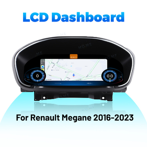 Tableau de bord numérique LCD, compteur de vitesse pour Renault Mégane 2016-2023, groupe d'instruments virtuel, cockpit, prise en charge du CarPlay sans fil - Product Image 1