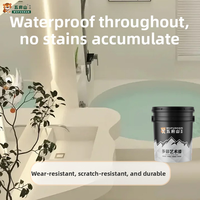 Revêtement liquide microciment multi-usages Wufushan, antidérapant, résistant à l'usure, peinture décorative artistique pour murs et sols intérieurs