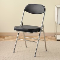 Chaise de salle à manger pliable moderne et épaissie avec dossier pour la maison, le bureau, le dortoir, les réunions