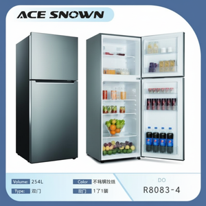 Congelador superior eléctrico Refrigerador de doble puerta con descongelación sin escarcha Capacidad de 300L Uso doméstico Instalación portátil Enchufe de EE. UU. - Product Image 1