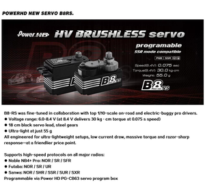 Moteur Brushless Power HD B8RS à corps court 30KG pour voiture télécommandée électrique de compétition à l'échelle 1/10, buggy pour pilotes professionnels - Product Image 5