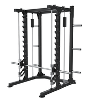 Machine d'entraînement fonctionnel multi-gym professionnelle en acier inoxydable pour usage domestique, avec charge sélectionnable, modèle Smith HB HB-SMS01
