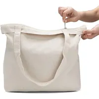 Personalizzato Eco riciclato organico 100% cotone pochette semplice personalizzato riutilizzabile drogheria stampata Tote grande borsa di tela logo personalizzato