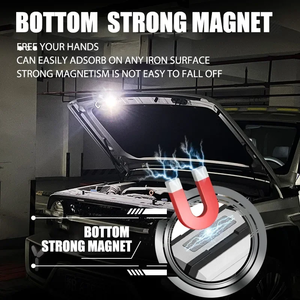2026 Most Popular Best Mini Portable Rechargeable TYPE-C USB Workbench Head Torch Magnetic Base <b>Led</b> Work <b>Light</b> FX-WL009 Magnetic - Product Image 6