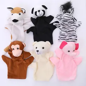 Latest Design Custom Plush Zoo Realistic Animals Hand Puppet Peluches Anime Cute Monkey/Bear Puppet for Sale