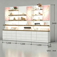 Anpassbare, Robuste, Umweltfreundliche Kosmetik-Vitrine mit LED-Beleuchtung für Gewerbliche Schönheitssalons und Make-up-Präsentationen