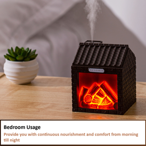 200 Ml Thông Minh Mát Sương Mini Than Nhà Máy Tạo Độ Ẩm Dầu Di Động Khuếch Tán Mô Phỏng Gỗ Lửa Tạo Độ Ẩm Cho Phòng Khách - Product Image 5