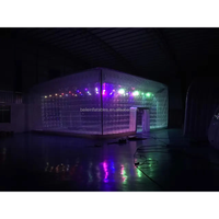 Dôme gonflable transparent en bâche PVC imperméable pour soirées multi-personnes et loisirs nocturnes