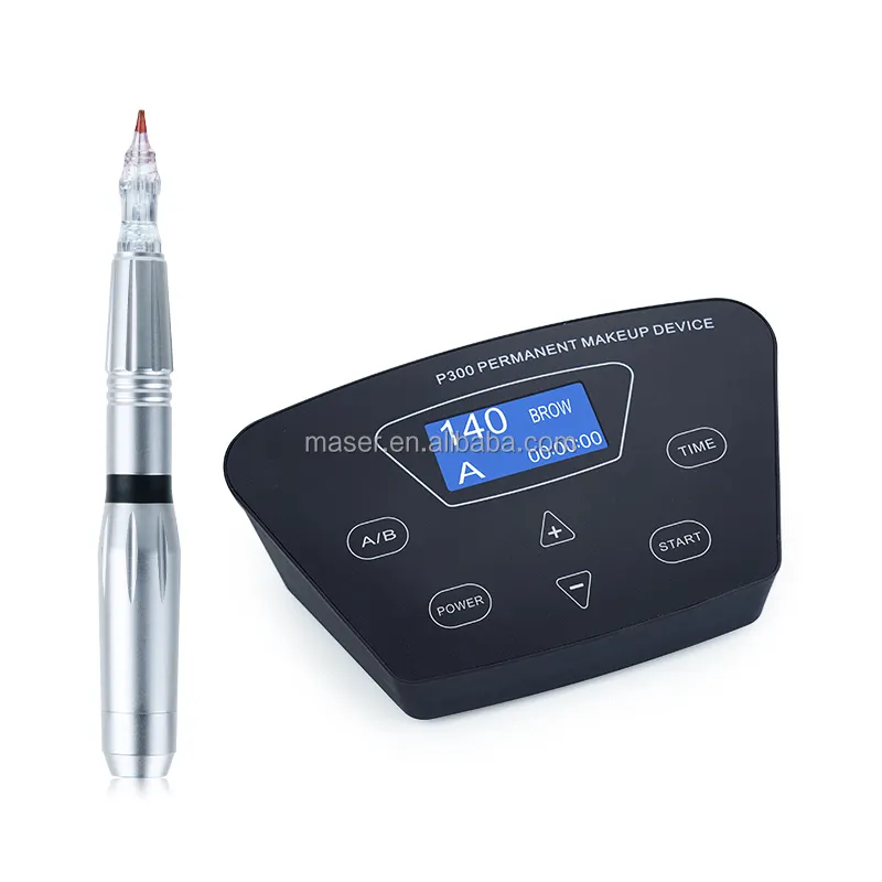 Professionele Digitale Biomaser P300 Zwarte Parel Mts Permanente Make-Up Wenkbrauw Microblading Machine In Tattoo Gun