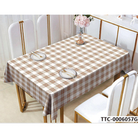 Nappe semi-circulaire imprimée en plastique, écologique, imperméable, résistante aux taches, réutilisable pour mariage, banquet, hôtel, maison, salle à manger