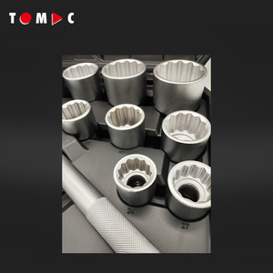 Tomac 14PC 3/<span class=keywords><strong>4</strong></span> "Công Cụ Chuyên Nghiệp Bộ E Loại Phổ Metric Spline Ratchet Ổ Cắm Thiết Lập Tùy Chỉnh Phổ Đa Tay Sửa Chữa - Product Image 5