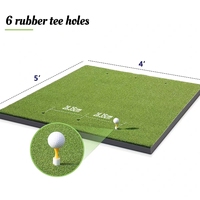 Tapis de balançoire de golf d'intérieur de conception populaire 3D Tapis de champ de conduite en nylon EVA avec balles de golf et t-shirts pour l'entraînement