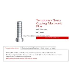 Supporto per Trasferimento Multi-Unità Compatibile con Nobel OEM/ODM Produttore di Abutment Dentali - Product Image 3