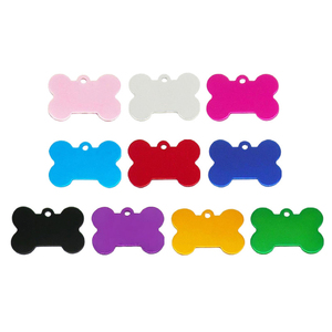 批发不锈钢锌合金狗猫宠物ID标签雕刻标志宠物ID标签金属狗标签 - Product Image 1