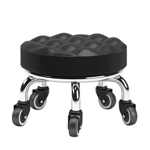 Shou Shang Rolling <b>Stool</b> With Wheels Round Seat Modern Design Multi Purpose Bathroom Furniture - Product Image 5