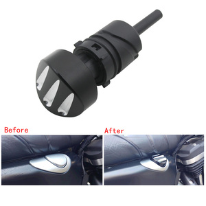 <span class=keywords><strong>Bouchon</strong></span> de remplissage de <span class=keywords><strong>jauge</strong></span> d'huile noir/chrome pour moto Harley Sportster 883 1200 Superlow Custom 2004-2020 - Product Image 5