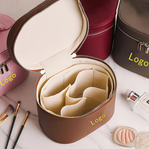 Borsa per il Trucco Personalizzata con Logo Ricamato, Professionale, Grande Capacità, Portatile, Organizzatore per Pennelli da Trucco in PU per Viaggi - Product Image 2