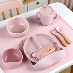 Juego <span class=keywords><strong>de</strong></span> Vajilla <span class=keywords><strong>de</strong></span> Silicona Personalizado a Precio <span class=keywords><strong>de</strong></span> Mayoreo, Libre <span class=keywords><strong>de</strong></span> BPA, Baberos <span class=keywords><strong>para</strong></span> Bebé, Plato con Succión, Juego <span class=keywords><strong>de</strong></span> Alimentación <span class=keywords><strong>de</strong></span> Silicona Reutilizable <span class=keywords><strong>para</strong></span> Bebé - Product Image 5
