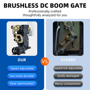 Barrière automatique à flèche RFID avec moteur sans balais 24V DC, protection IP68, vitesse réglable, en alliage d'aluminium, pour parking - Product Image 2