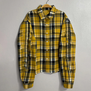 Vente en gros Chemises en flanelle boutonnées à manches longues personnalisées pour hommes Chemises décontractées à carreaux imprimés en couleur d'automne Flanelles respirantes - Product Image 2