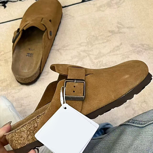 รองเท้า Birkenstocks รุ่นซัมเมอร์ สำหรับเด็ก แบบสวม น้ำหนักเบา หัวรองเท้าเสริมส้น พื้นรองเท้าแบบสไลด์ ปิดครึ่งเท้า สไตล์ใหม่ - Product Image 5