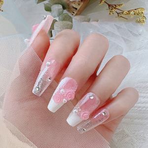 Paso Sico 2023 Collection de noël 50 pièces/sac lumineux mat hiver Rose fleur Nail Art décoration tailles mixtes résine de camélia - Product Image 6