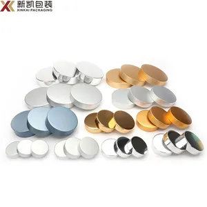 Wholesale Aluminum Lid For Jars Cosmetic 43/400 89/400 53/400 70/400 58/400 Caps Lids For Jars Custom Logo Embossed