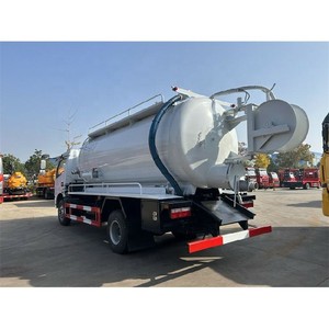 Camion de nettoyage des eaux usées 4X2 Dongfeng 6 tonnes, camion à vide pour égouts - Product Image 4