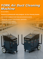 Nouvelle machine de nettoyage de conduits d'air électrique à haut débit d'air, durable, avec caméra, volume d'air de 3000 m³/h, tige flexible de 15 m, collecteur de poussière de 6 L