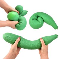 Jouets Squishy Kawaii aux fruits à rebond lent, Carotte Géante, Fraise, Fromage Géant, Ananas, Canard, Requin, Grands Raisins Géants