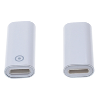 Adaptateur de charge neuf pour iPhone Pencil Type-C USB-C 8 broches femelle-femelle, convertisseur de prise OTP blanc, connecteur intelligent