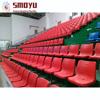 Chaise de stade à dossier haut en HDPE 100% vierge, résistante aux UV, anti-âge, couleur Pantone personnalisée, OEM, garantie 10 ans