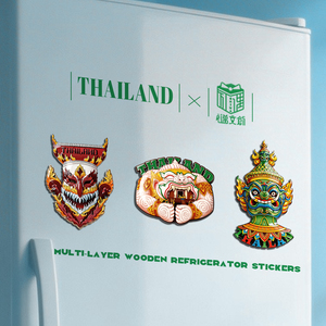 Aimants de réfrigérateur 3D personnalisés avec des créatures mythiques thaïlandaises, amusants, uniques, pratiques, petits ornements, fabricant de marchandises IP - Product Image 1