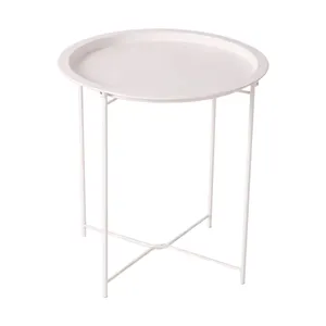 Маленький металлический столик-поднос для кемпинга на открытом воздухе/кофе/боковой столик для кровати